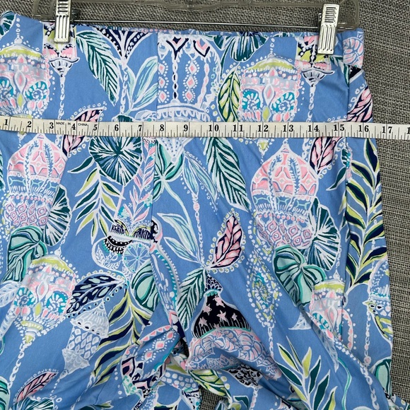 Lilly Pulitzer Georgia May Palazzo Blue Peri Pants Womens size M / L - Picture 7 of 11